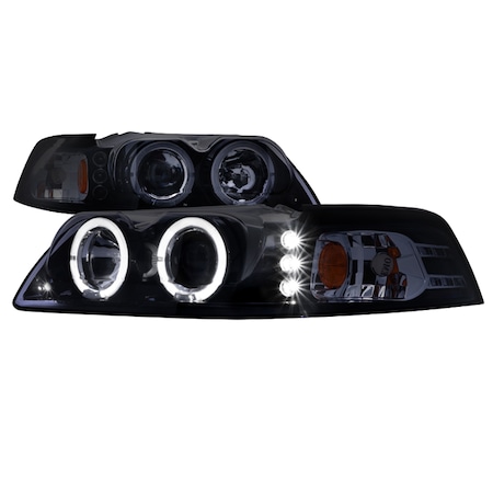 Spec-D Tuning 99-04 Ford Mustang Smoked Lens 2LHP-MST99G-TM